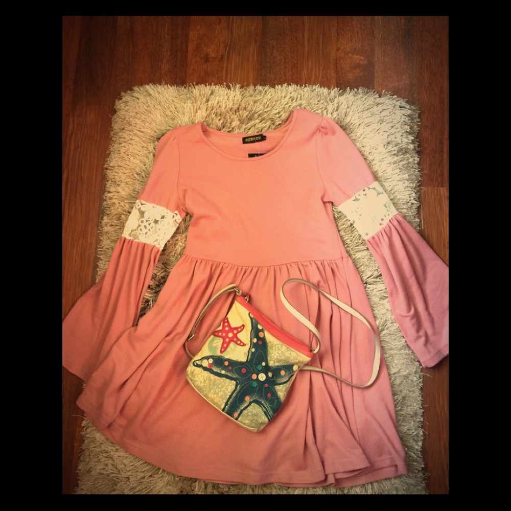 Reborn dress/tunic sz lg —salmon